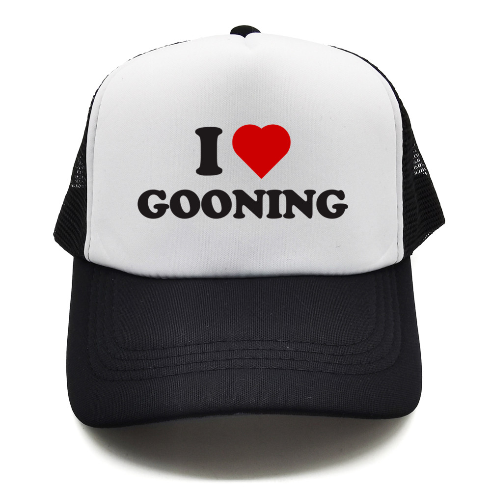Trucker Cap Mesh - Engraçado eu amo gooning bonés de