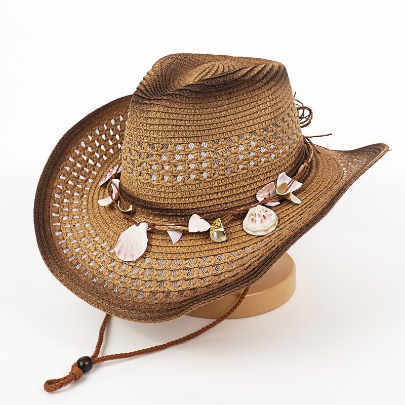 Cowboy Hat Straw - Chapéu de Palha Vazado para o