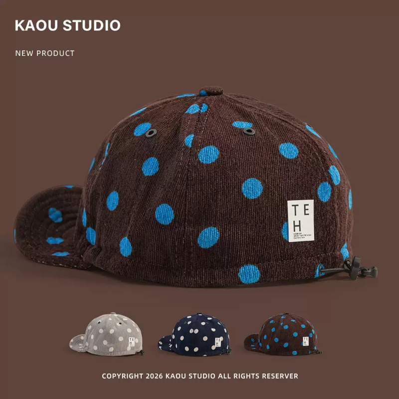 Corduroy Cap 5 Panel - Boné de beisebol unissex de veludo