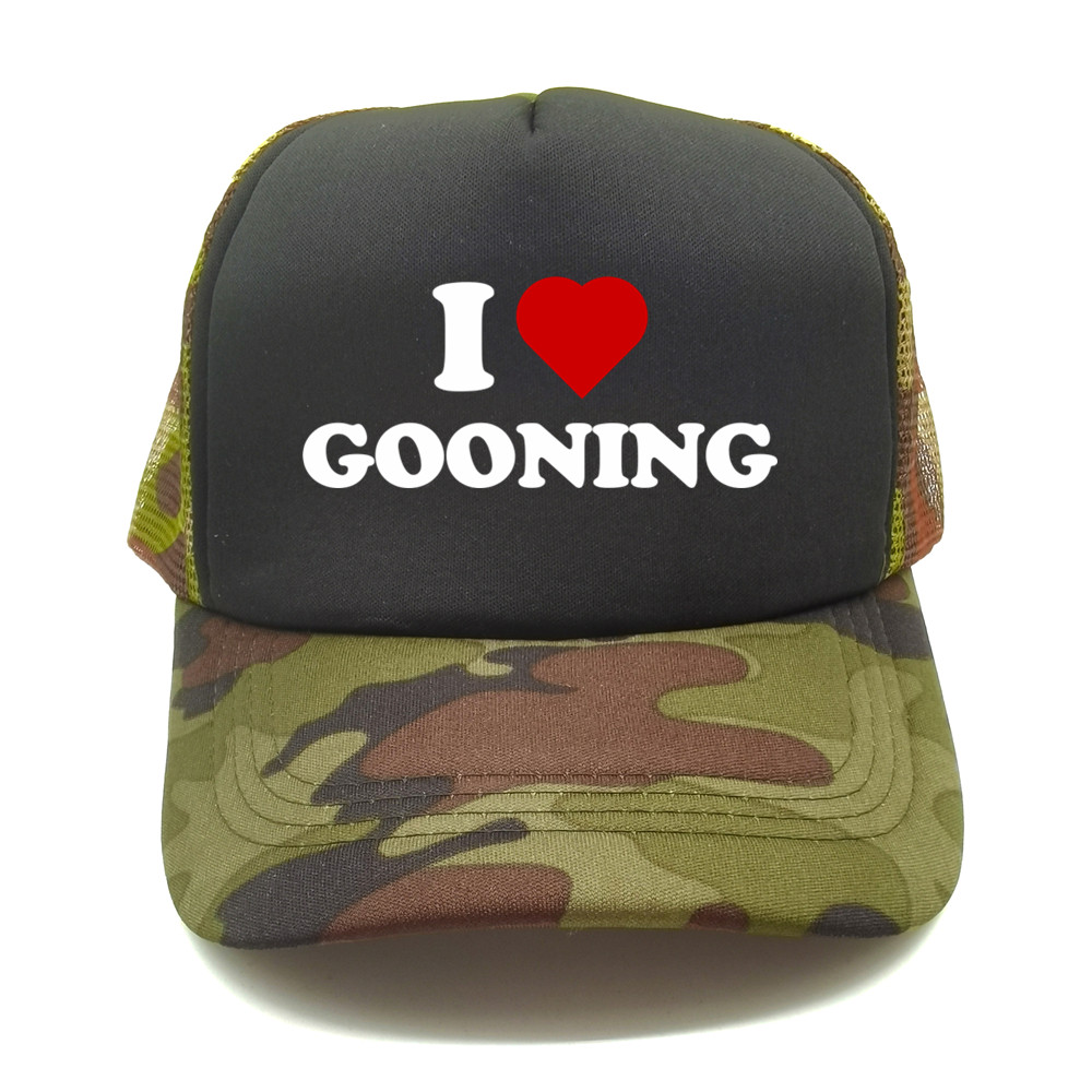 Engraçado eu amo gooning bonés - Trucker Cap Mesh avaliação e preço