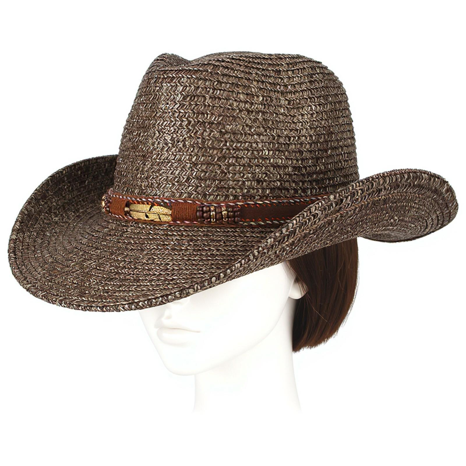 Chapéu de sol unissexo, para h - Cowboy Hat Straw avaliação e preço